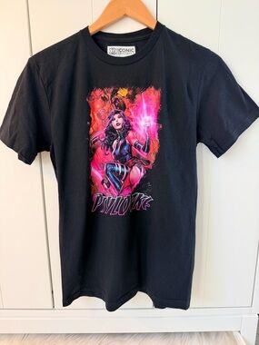Marvel Psylocke Graphic Tee – X-Men Shirt – Black Comic T-Shirt – Size Small
